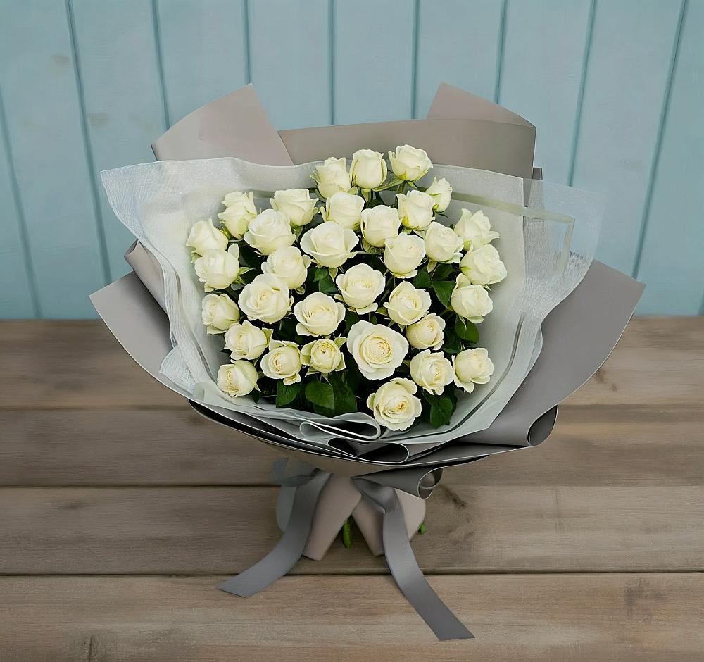 Букет Белоснежная нежность в Орешки
