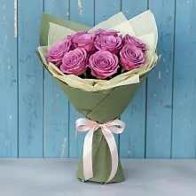 Букет Розы Фёрст Леди в Орешки